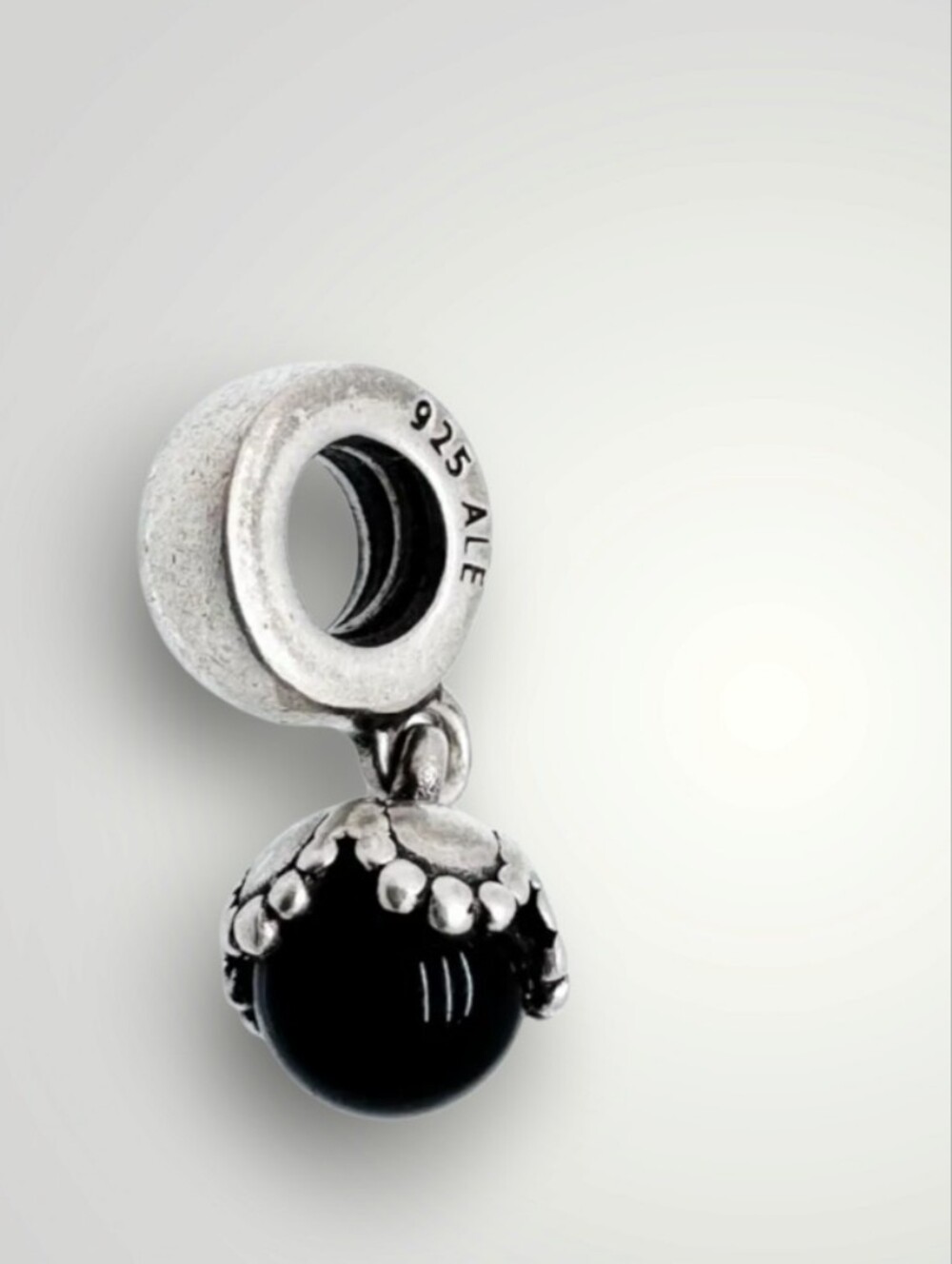 Pandora Authentic Onyx Drop Dangle Charm